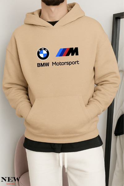 New Shine BMW cu imprimeu cu glugă Swea tricou