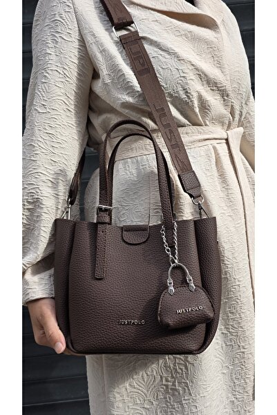 Just Polo justpolo kadın 3 bölmeli yumuşak deri el ve omuz çantası tyçk7011