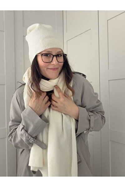 CHARMLUCKY SET Eșarfă-Beretă cu textura moale