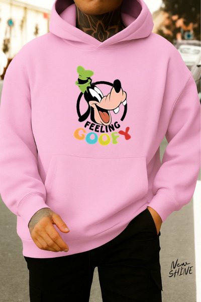 New Shine Desen animat personaj cu imprimeu cu glugă Swea tricou