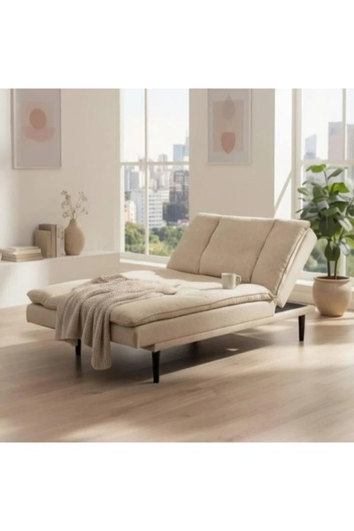 terndat Versatile beige fabric sofa - luxurious design