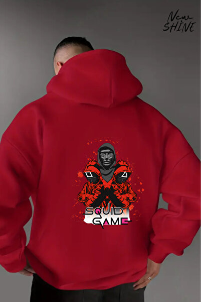 New Shine Jocul calmarului cu imprimeu cu glugă Swea tricou