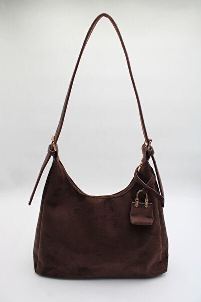 LASSO Kadın Büyük Boy Süet Ayarlanabilir Omuz Askılı El ve Omuz Çantası