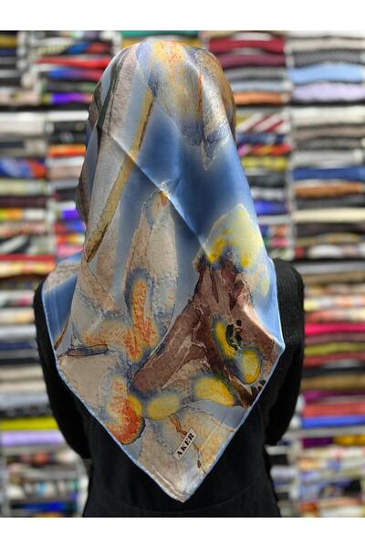 Aker % 100 Saf İpek Sura Eşarp - Sonbahar - Kış 7995701 322