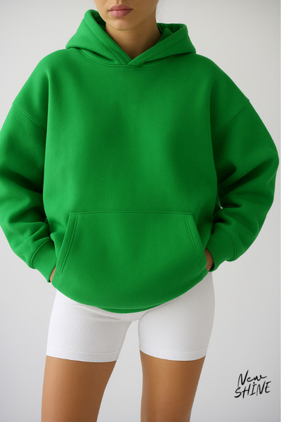 New Shine Унисекс суичър с качулка 