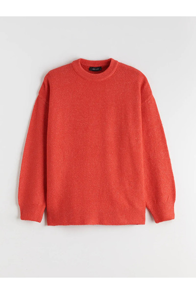 LC Waikiki Lcw Vision Red Crew Neck Women's Knitwear Sweater
