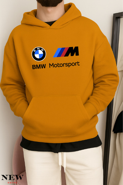 New Shine BMW cu imprimeu cu glugă Swea tricou