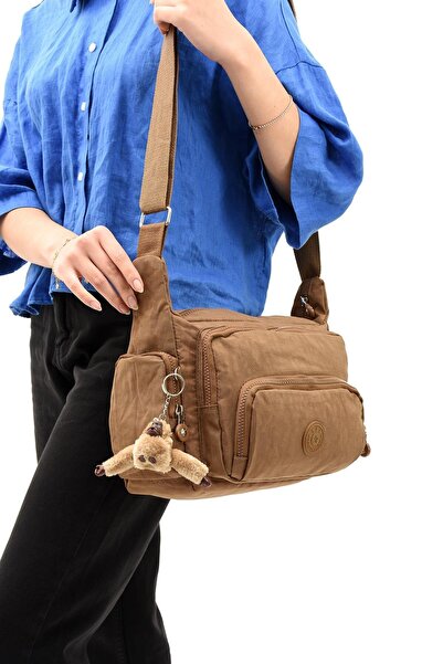 Dias avm حقيبة كتف خفيفة للغاية متعددة الجيوب بحزام متقاطع من قماش كلينكيل