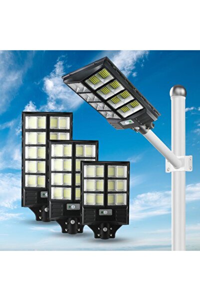 Solar 1200W Güneş Enerjili Ultra Parlak LED Sokak Lambası| Su Geçirmez, Sensö...