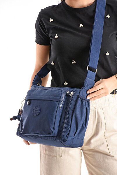 Dias avm حقيبة كتف خفيفة للغاية متعددة الجيوب بحزام متقاطع من قماش كلينكيل