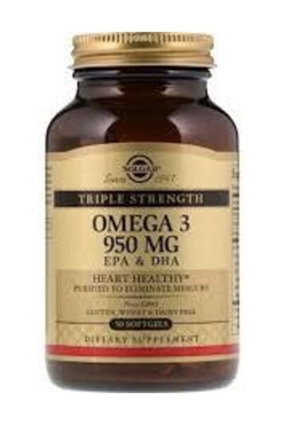 Solgar أوميغا 3 950 ملغ 50 كبسولة
