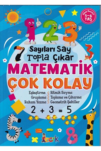 Timaş Yayınları Counts and Collects Numbers Math Too Easy - 5-6 Years