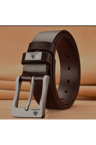 ARDSU Genuine Leather High Quality Buckle Trouser Belt for Men