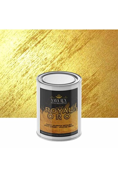 YaYa Color Vopsea decorativa de Lux, Metalizata, Royal Oro, Auriu, 0,5 Litri,