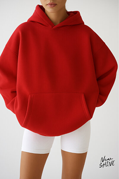 New Shine Унисекс суичър с качулка 