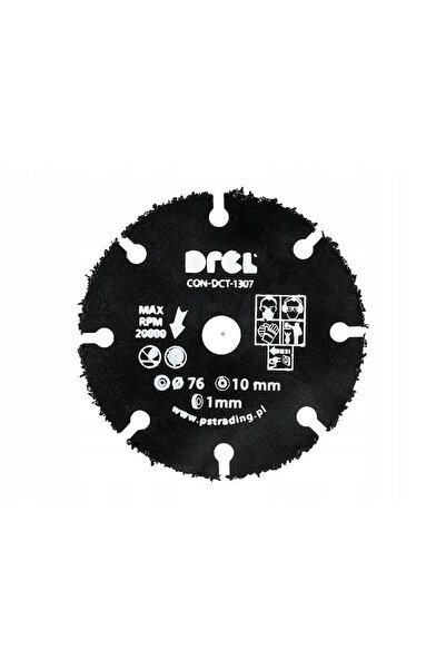 JollyMag Disk diamantat segmentat mini, lemn, taiere uscata, 76 mm/10 mm, Drel
