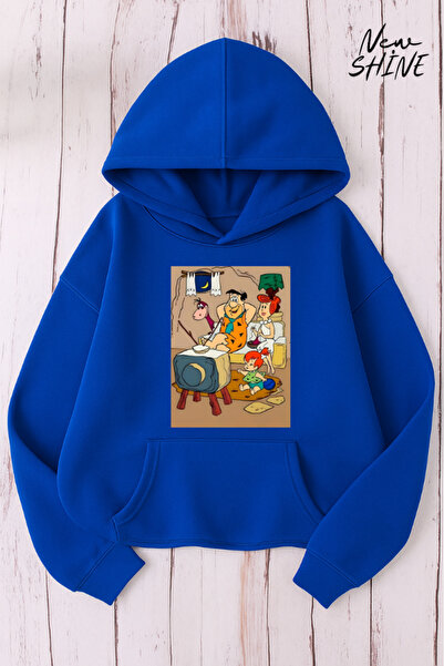 New Shine سويت شيرت بقلنسوة مطبوع عليه عائلة تشاكباتش