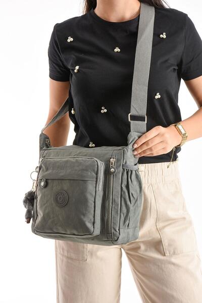 Dias avm حقيبة كتف خفيفة للغاية متعددة الجيوب بحزام متقاطع من قماش كلينكيل