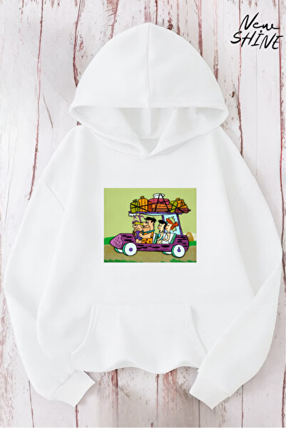 New Shine سويت شيرت بقلنسوة مطبوع عليه عائلة تشاكباتش