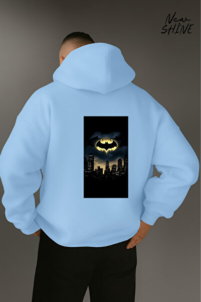 New Shine Batman Printed Hooded Sweatshirt