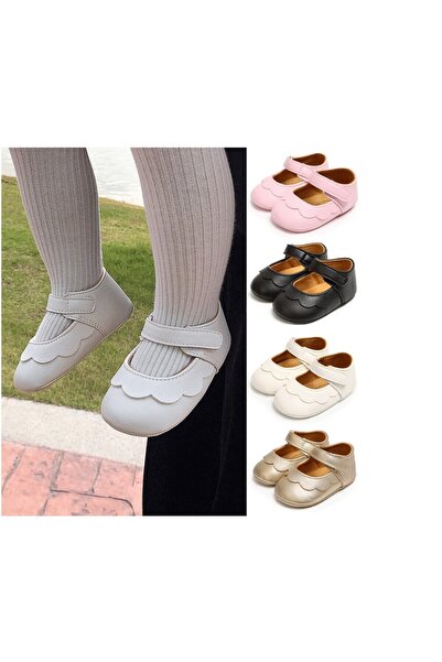 JollyMag Drool Baby Shoes (Color: Gold, Size: 6-12 Months)