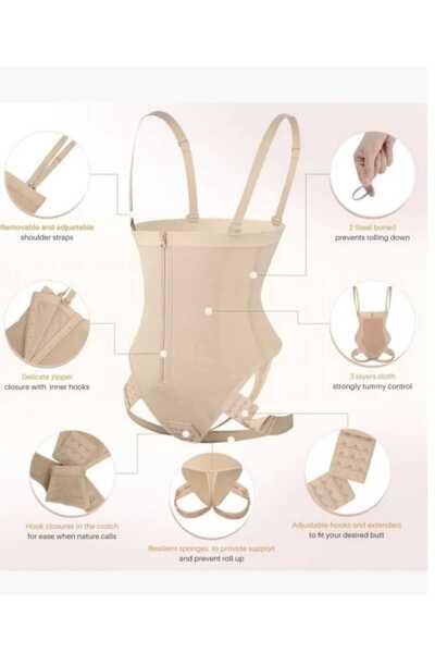 VEYA Open back abdominal compression corset after plastic surgery and filling