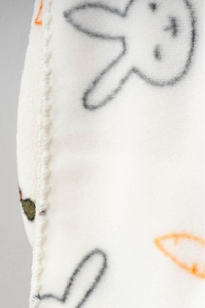 Bebitof Cute Rabbit Patterned Plush Blanket Bbtf.Ekr.95077