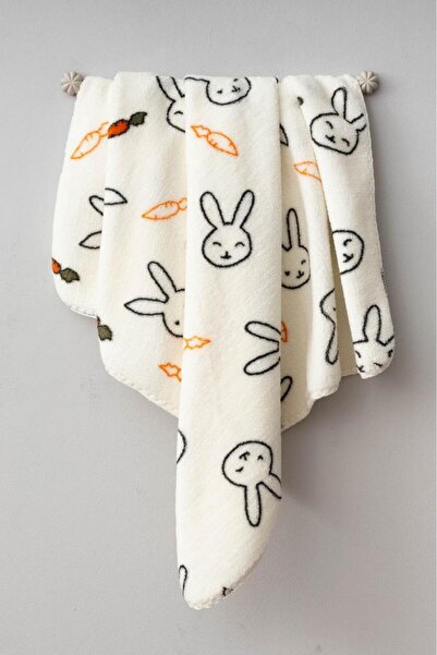 Bebitof Cute Rabbit Patterned Plush Blanket Bbtf.Ekr.95077