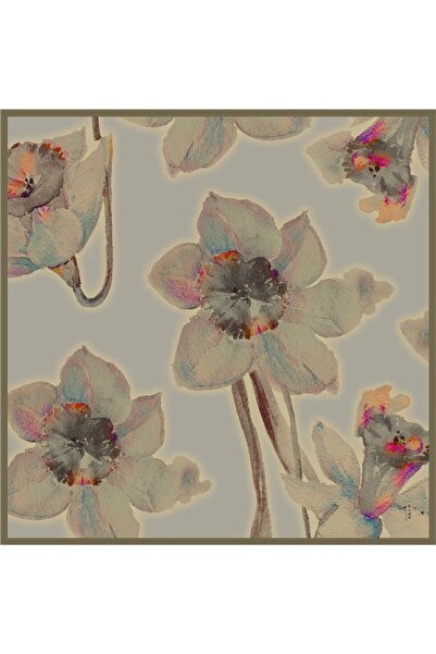 Aker % 100 Saf İpek Sura Eşarp - Sonbahar - Kış 7995701 351