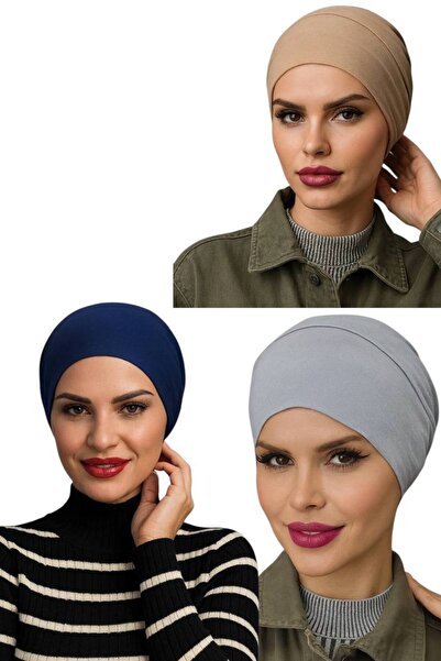 ALDAİR 3 ΤΕΜ. Μαντίλι ισλαμικής καλλιέργειας, ελαστικό, αντιολισθητικό, χωρίς ραφή, πρακτικό μαντίλι