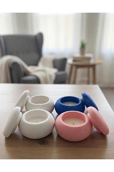 Ferdali Dekoratif Masa Üstü Kapaklı Lavanta Kokulu 4'lü Set