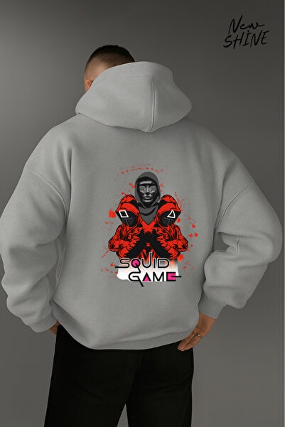 New Shine Jocul calmarului cu imprimeu cu glugă Swea tricou