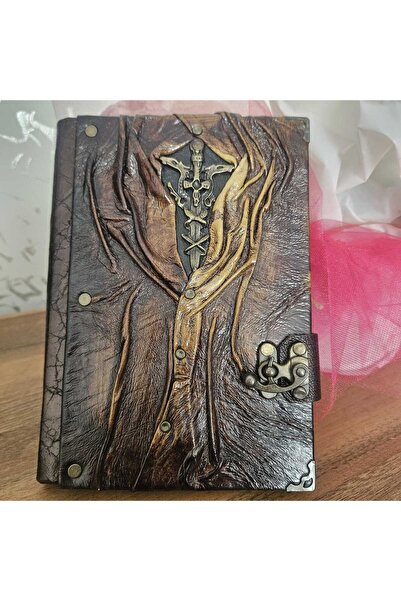 Legend Deri Kiliç Antique Genuine Leather Shamua Paper Handmade Gift Memory D...