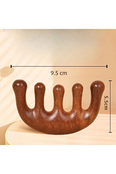Sorendy Scalp Comb Massage Tool Wooden Comb Meridian Gua Sha Massage Apparatus Wide Tooth Comb At-113