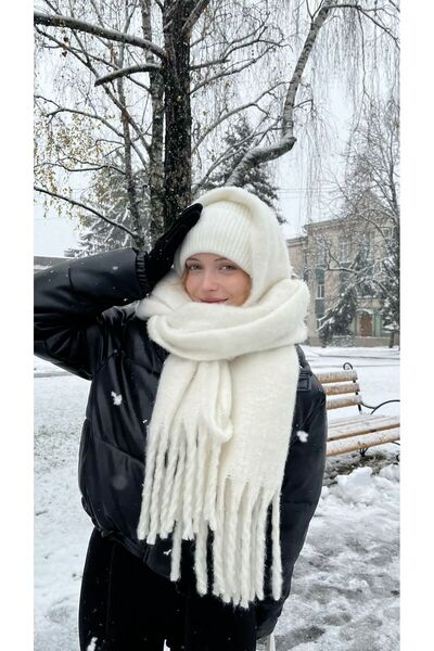 mrcans Eșarfă caldă cu textura moale și moale, șal de umăr