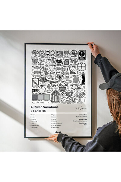 Thetic Ed Sheeran - Colecția de albume Autumn Variations PREMIUM Poster Spotify!