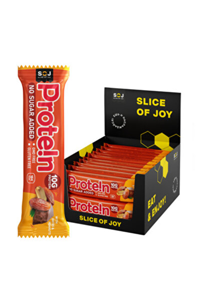SOJİ (كرتون 20حبة) SOJ بروتين بار بدون اضافة سكر وخالى من الجلوتين بالتمر وال...