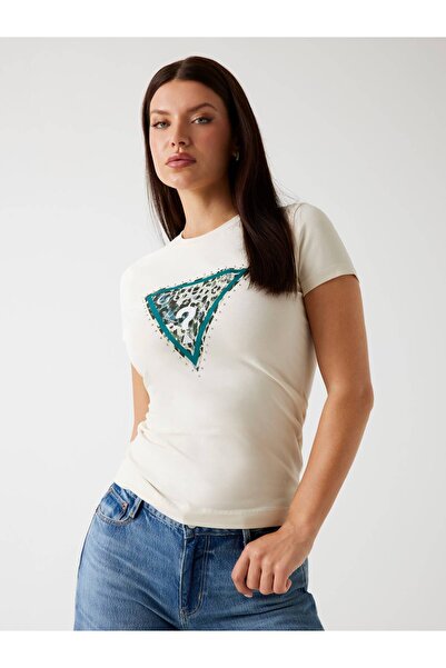 Guess Animalier Logo Stretch T-Shirt