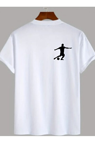 TİMİSİVA Unisex oversized FOOTBALLER με τύπωμα 100% βαμβακερό μπλουζάκι με κο...