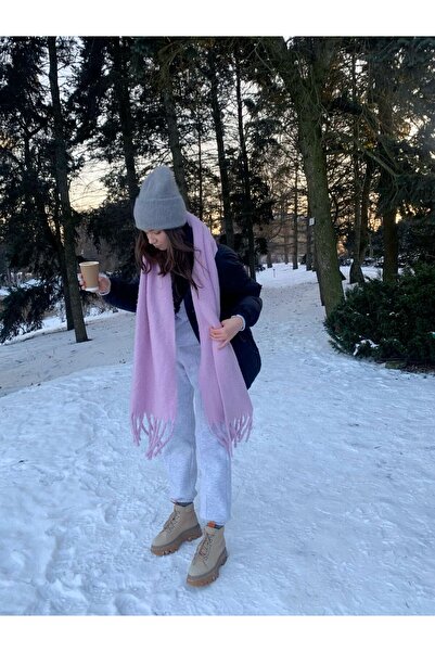 mrcans Soft Textured Tasseled Warm Scarf Shoulder Shawl