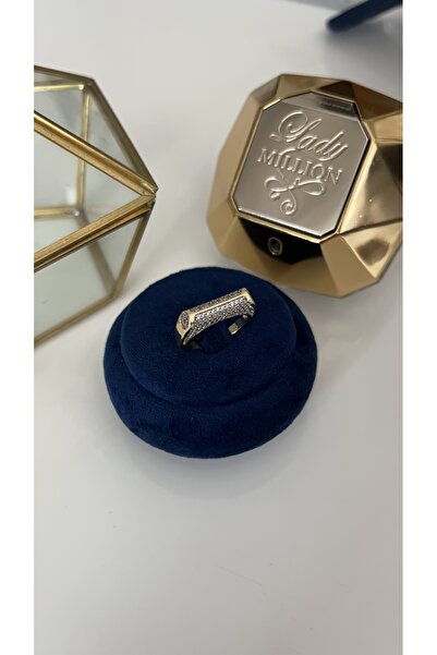 SU PERİSİ TAKI BİJUTERİ خاتم ذهبي قابل للتعديل مرصع بأحجار الزركون