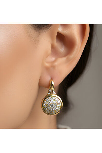 XUPING JEWELRY XUPİNG KADIN KÜPE (ZİRKON TAŞLI YUVARLAK KADIN KÜPE )