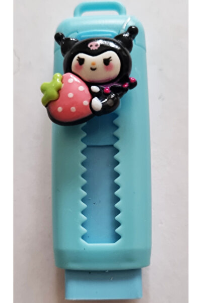 Modellino Farklı Renk/Figür Seçenekli Kuromi Sürgülü Silgi - Mavi 1 Adet