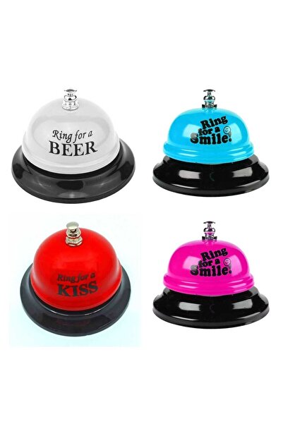 Luminoo Metal Renkli ve Eğlenceli Resepsiyon Zili,Masa Otel Yemek Cafe Pansiy...