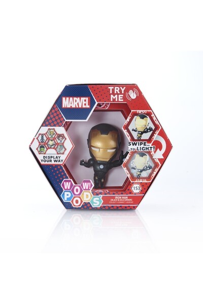 JollyMag WOW! PODSKY - MARVEL IRON MAN CU ARMURA NEGRU SI AURIU