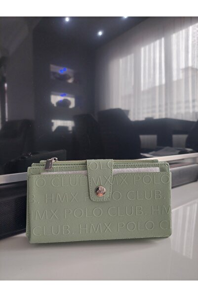 Polo Rose Water Green Wallet (with Phone Compartment)