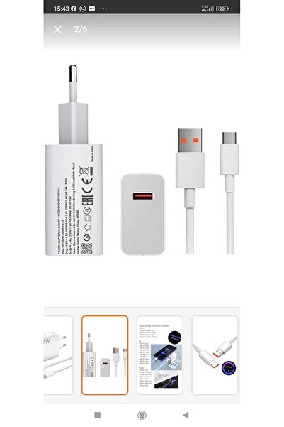 Generic 67W Hızlı Turbo Pro Şarj Adaptörü + Kablo | 2’si 1 Arada Güçlü Şarj Seti | Telefon, Tablet, Laptop