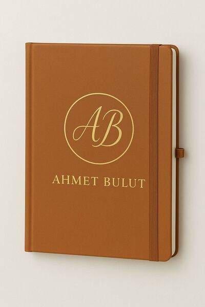 imzatasarım Isme Kişiye Özel Baskılı Ajanda Defter Taba Rengi