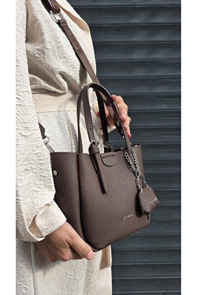 Just Polo Justpolo Women's Soft Leather 3 Compartment Hand and Shoulder Bag