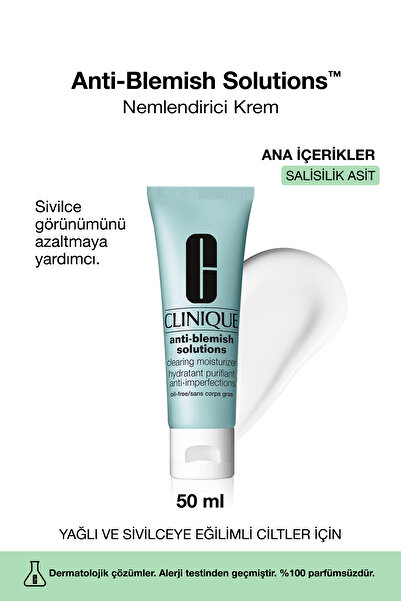 Clinique Karşıtı Anti-Blemish Solutions™ Ciltteki Fazla Yağı Arındırıcı ve Ne...